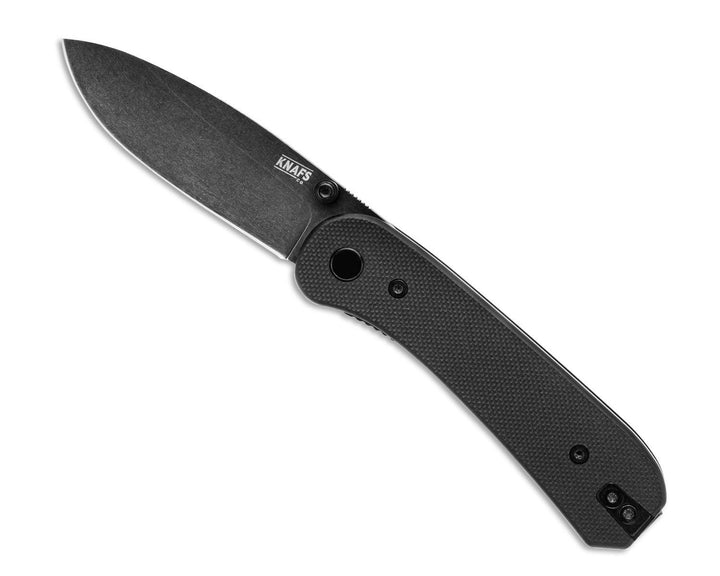 Knafs Lander EDC Knife with Fast Swap Scales- Black G10 Stonewashed D2 - Knives.mx