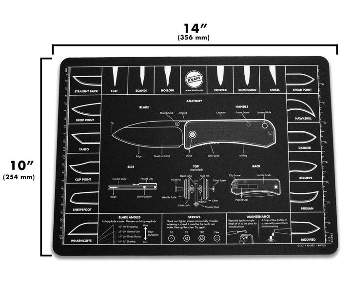 Knafs Shop Mat/Mouse Pad - 14x10" - Knives.mx