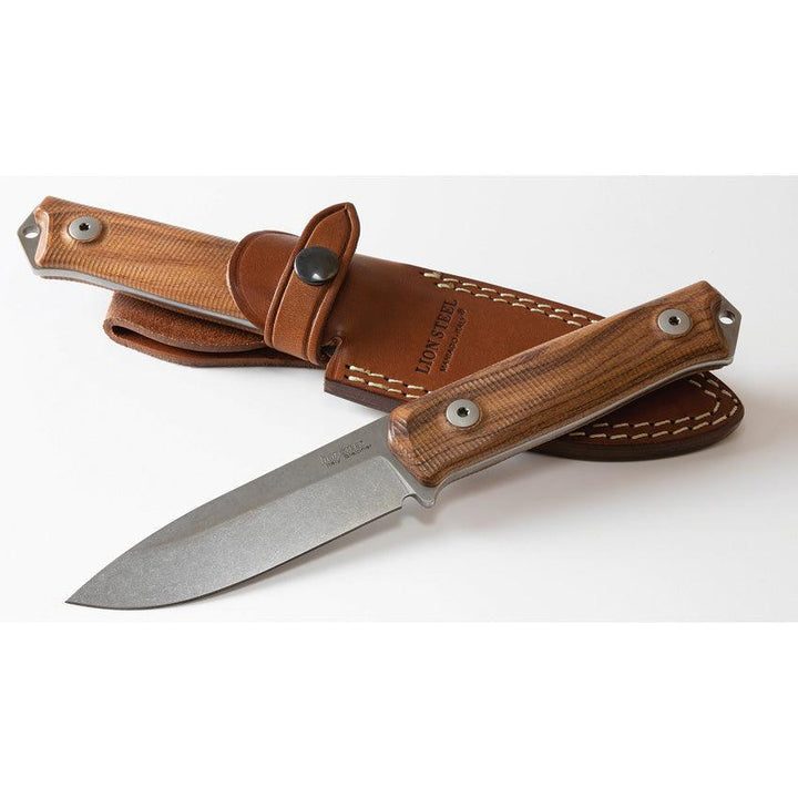 LionSTEEL B41 Bushcraft Santos Wood Sleipner Steel - Knives.mx