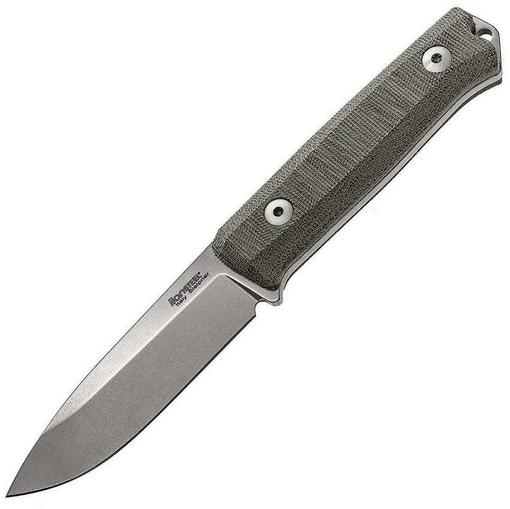 LionSTEEL Bushcraft B40 Green Micarta Stonewash Sleipner Steel - Knives.mx