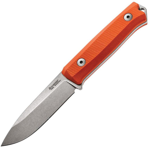 LionSTEEL Bushcraft B40 Orange Stonewash Sleipner Steel - Knives.mx