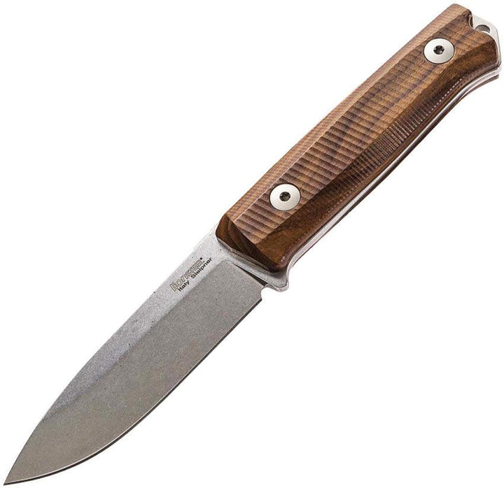 LionSTEEL Bushcraft B40 Santos Wood Stonewash Sleipner Steel - Knives.mx