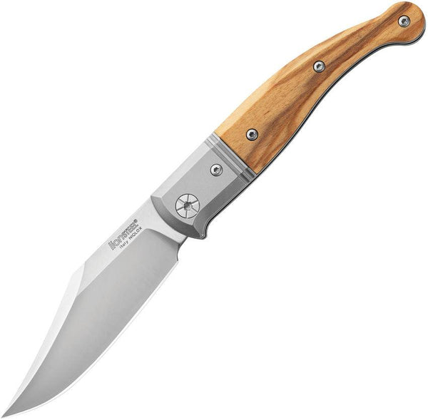 LionSTEEL Gitano Slip Joint Olive Wood Satin Clip Point Niolox Steel - Knives.mx