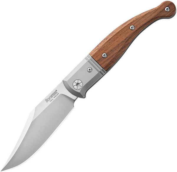 LionSTEEL Gitano Slip Joint Santos Wood Satin Clip Point Niolox Steel - Knives.mx