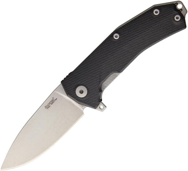 LionSTEEL KUR Linerlock Black G10 Stonewash Sleipner Steel - Knives.mx