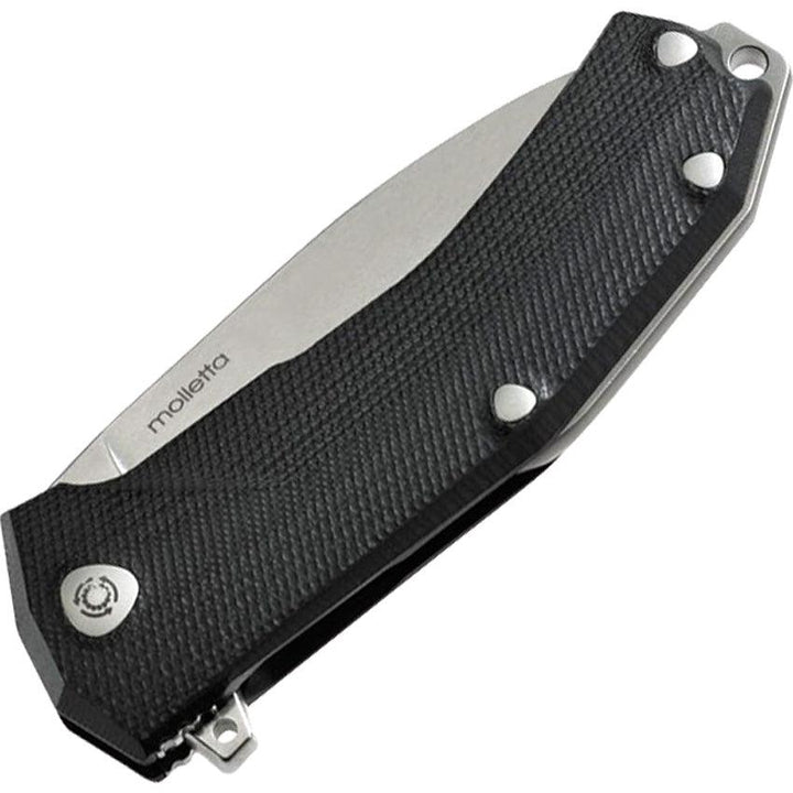 LionSTEEL KUR Linerlock Black G10 Stonewash Sleipner Steel - Knives.mx