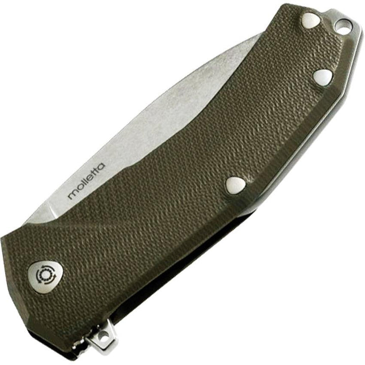 LionSTEEL KUR Linerlock Green G10 Stonewash Sleipner Steel - Knives.mx