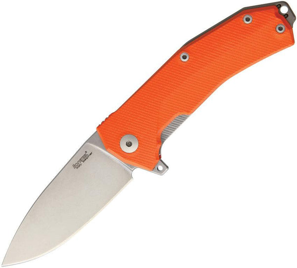 LionSTEEL KUR Linerlock Orange G10 Stonewash Sleipner Steel - Knives.mx