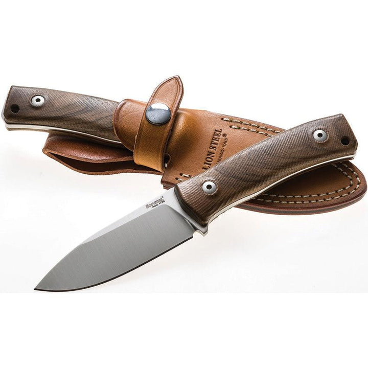 LionSTEEL M4 Fixed Blade Walnut Wood Satin M390 - Knives.mx