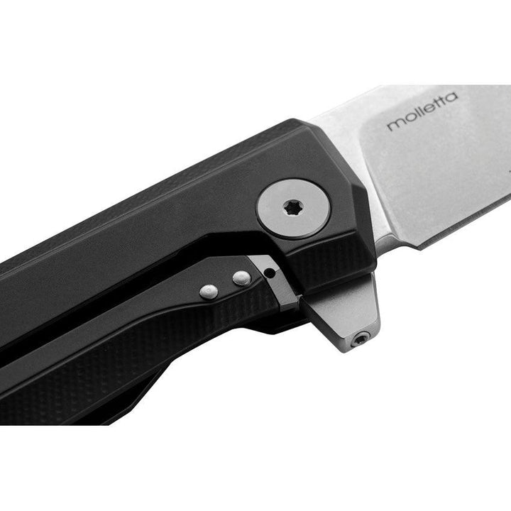 LionSTEEL Myto Framelock Black Aluminum Satin Bohler M390 - Knives.mx