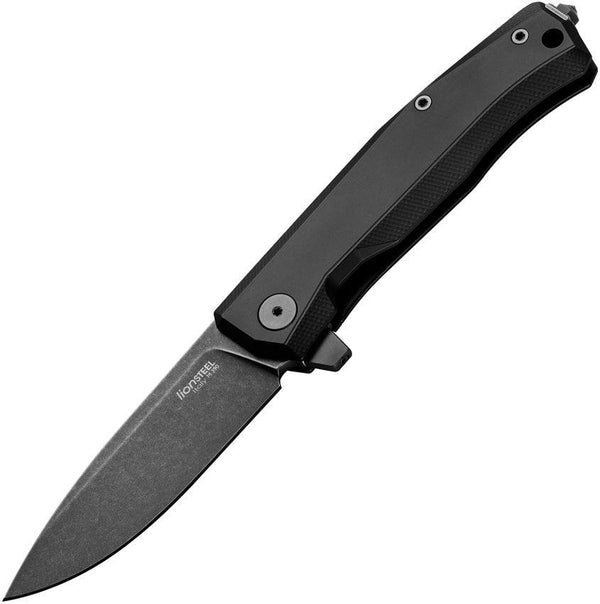 LionSTEEL Myto Framelock Blackout Aluminum Stonewash Bohler M390 - Knives.mx