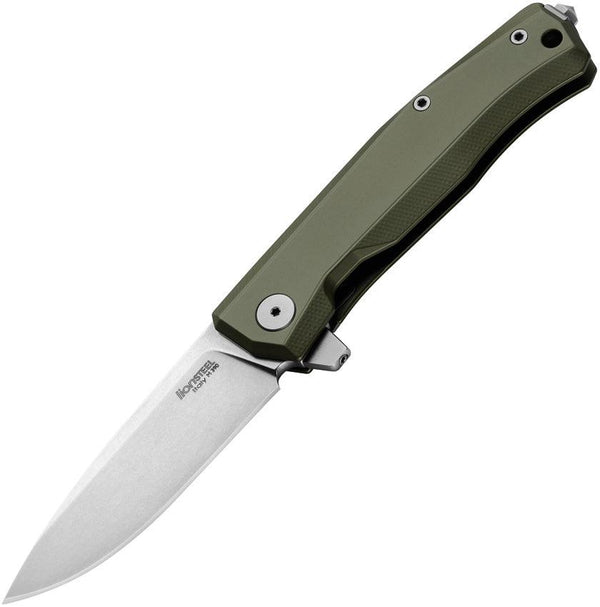 LionSTEEL Myto Framelock Green Aluminum Satin Bohler M390 - Knives.mx