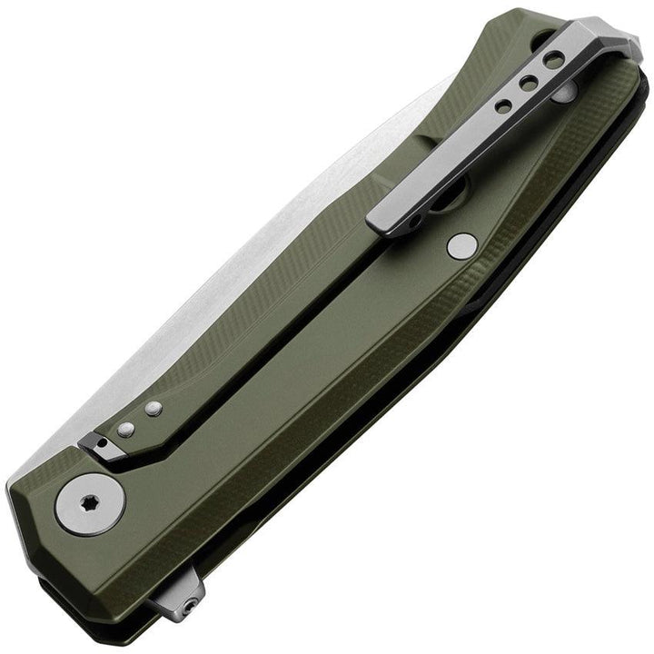 LionSTEEL Myto Framelock Green Aluminum Satin Bohler M390 - Knives.mx