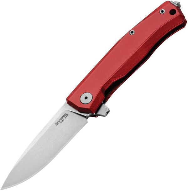 LionSTEEL Myto Framelock Red Aluminum Satin Bohler M390 - Knives.mx