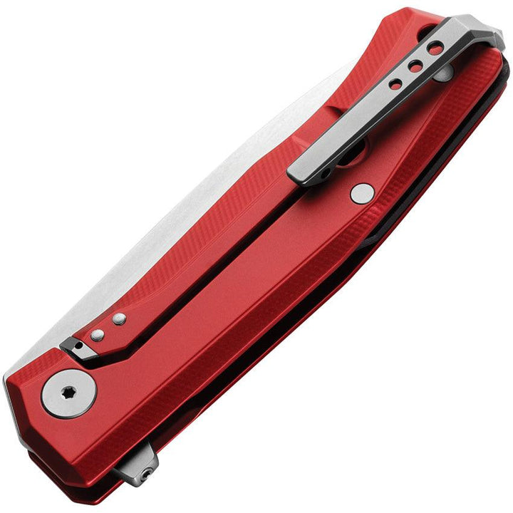 LionSTEEL Myto Framelock Red Aluminum Satin Bohler M390 - Knives.mx