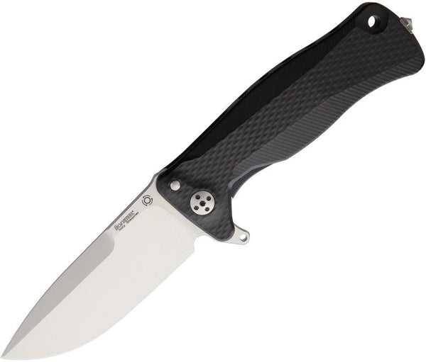 LionSTEEL SR11 Framelock Black Aluminum Satin Sleipner Steel - Knives.mx