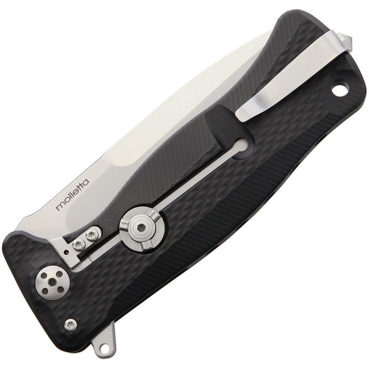 LionSTEEL SR11 Framelock Black Aluminum Satin Sleipner Steel - Knives.mx