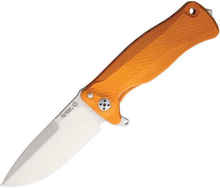 LionSTEEL SR11 Framelock Orange Aluminum Satin Sleipner Steel - Knives.mx