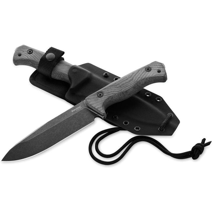 LionSTEEL T6 Fixed Blade Black Micarta Black CPM 3V - Knives.mx