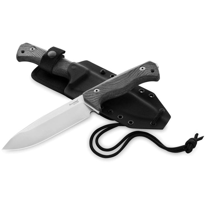 LionSTEEL T6 Fixed Blade Black Micarta Satin CPM 3V - Knives.mx