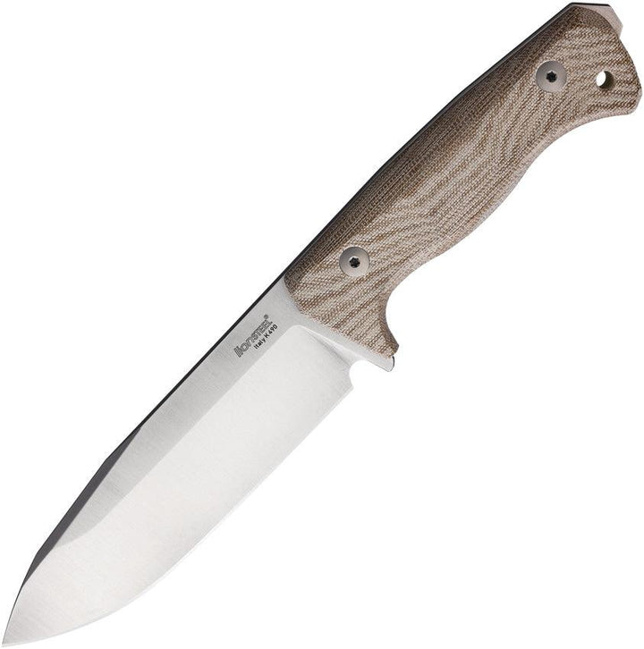 LionSTEEL T6 Fixed Blade Natural Micarta Satin CPM 3V - Knives.mx