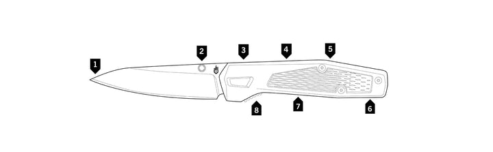 Gerber Fuse Linerlock Black GFN Blackwash 7Cr17MoV - Knives.mx