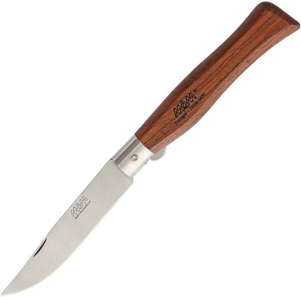 MAM Hunters Pocket Knife Brown Beech Wood Clip Point Stainless Blade - Knives.mx