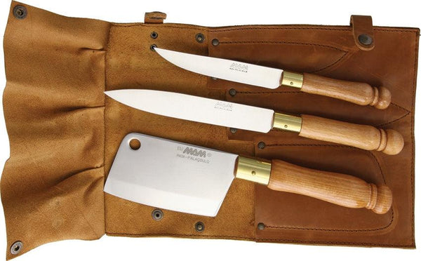 MAM Knife Set Beech Wood Satin Stainless - Knives.mx