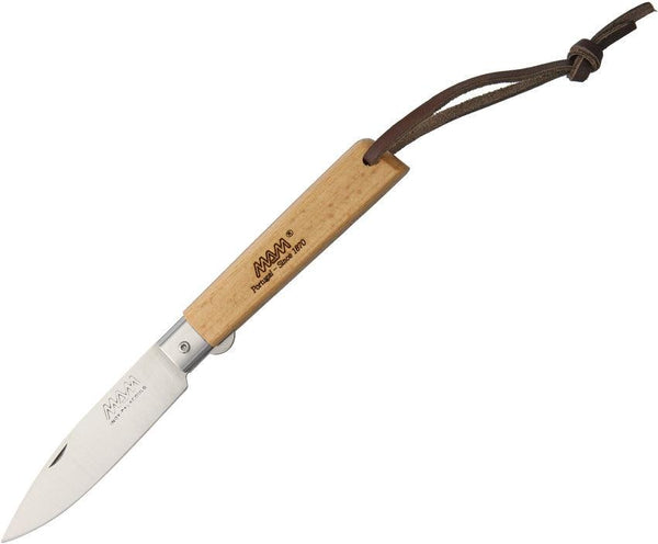 MAM Operario Linerlock Beech Wood Drop Point Stainless Blade - Knives.mx