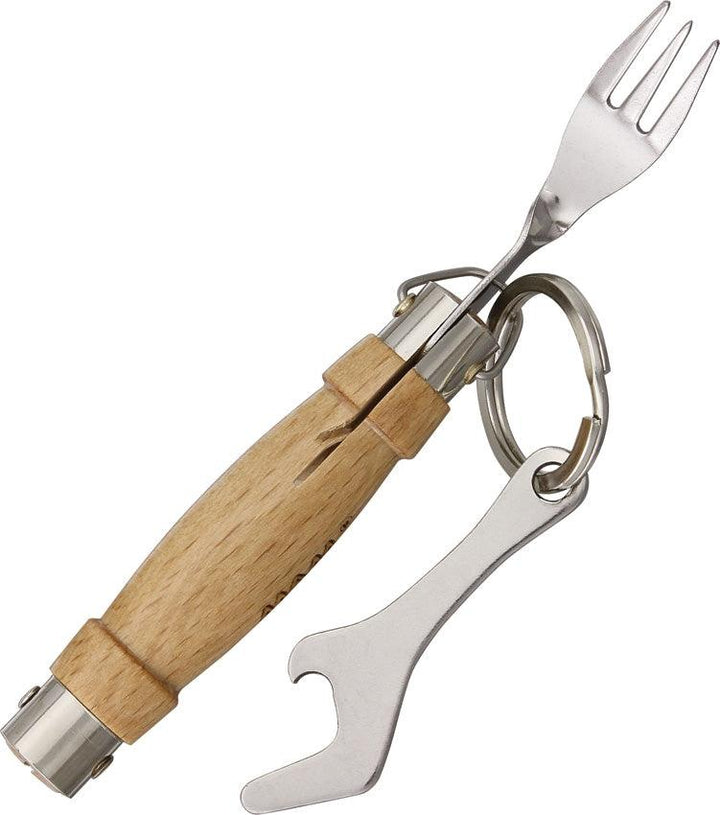 MAM Twin Top Razor Chrome Beech Wood Stainless - Knives.mx