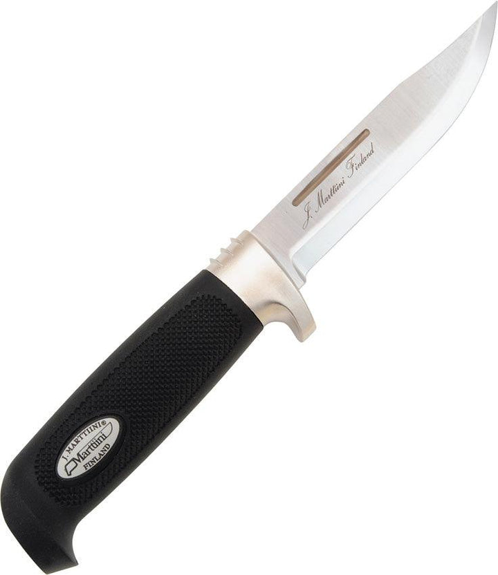 Marttiini Big Game Hunter Black Textured Rubber 420 stainless - Knives.mx