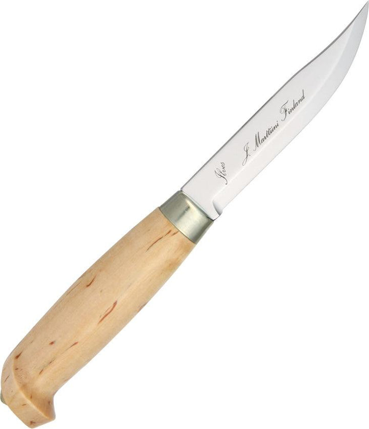 Marttiini Lynx 131 Curly Birch Stainless Steel - Knives.mx
