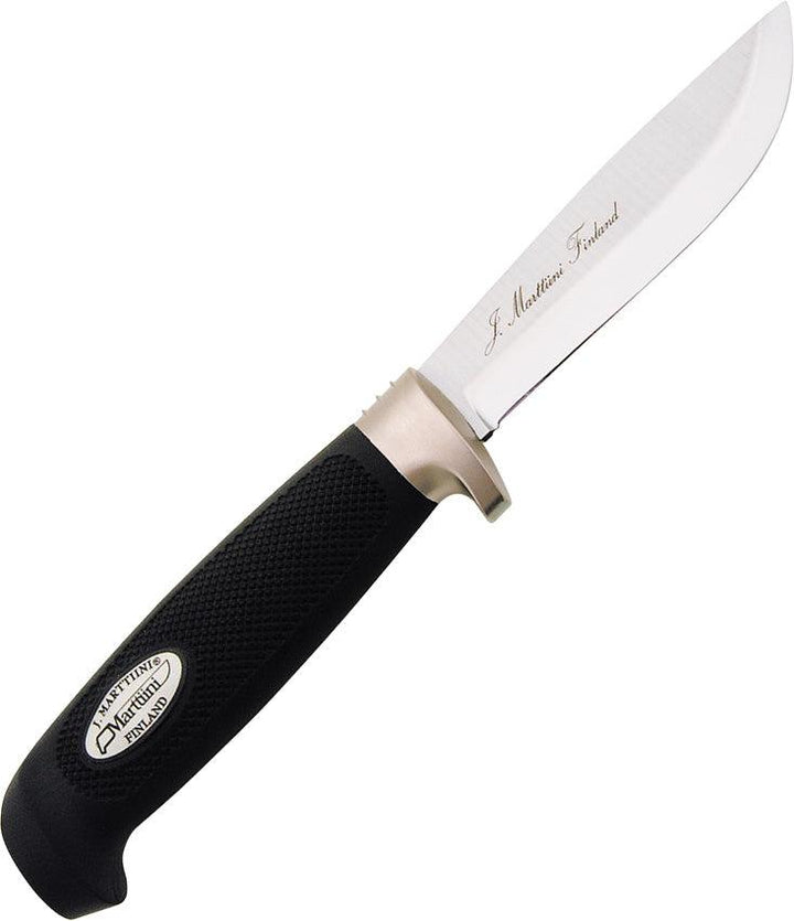 Marttiini Skinner Black Textured Rubber 420 Stainless - Knives.mx