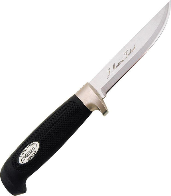 Marttiini Utility Hunter Black Textured Rubber 420 Stainless - Knives.mx