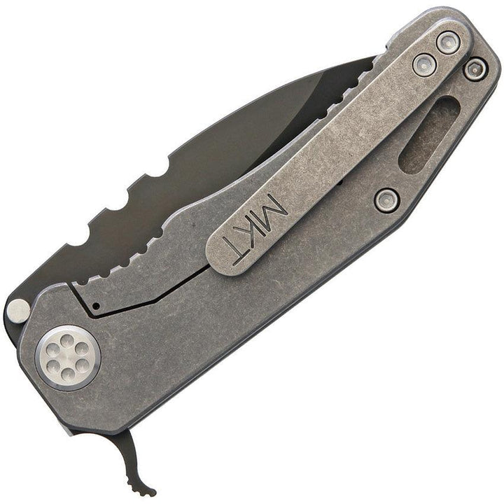 Medford 187F Framelock Tumbled Black PVD Coated D2 - Knives.mx