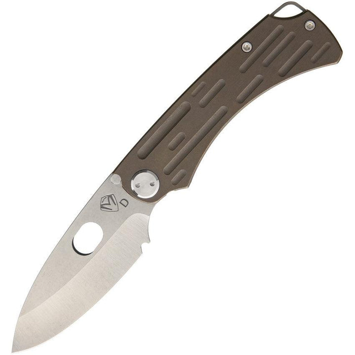 Medford Colonial Titanium Framelock Bronze Anodized Titanium D2 Steel - Knives.mx