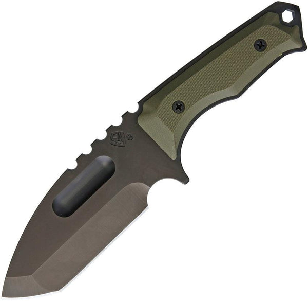 Medford Emperor Fixed Blade OD Green G10 Black PVD S35VN - Knives.mx