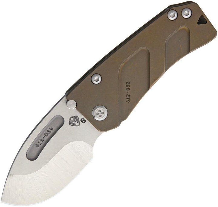 Medford Hunden Framelock Bronze Anodized Titanium S35VN - Knives.mx