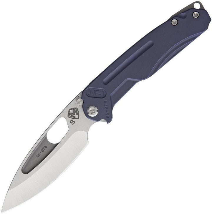 Medford Infraction Framelock Blue Anodized Titanium S35VN - Knives.mx