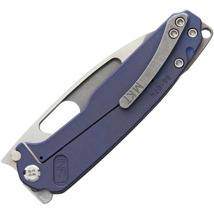 Medford Infraction Framelock Blue Anodized Titanium S35VN - Knives.mx