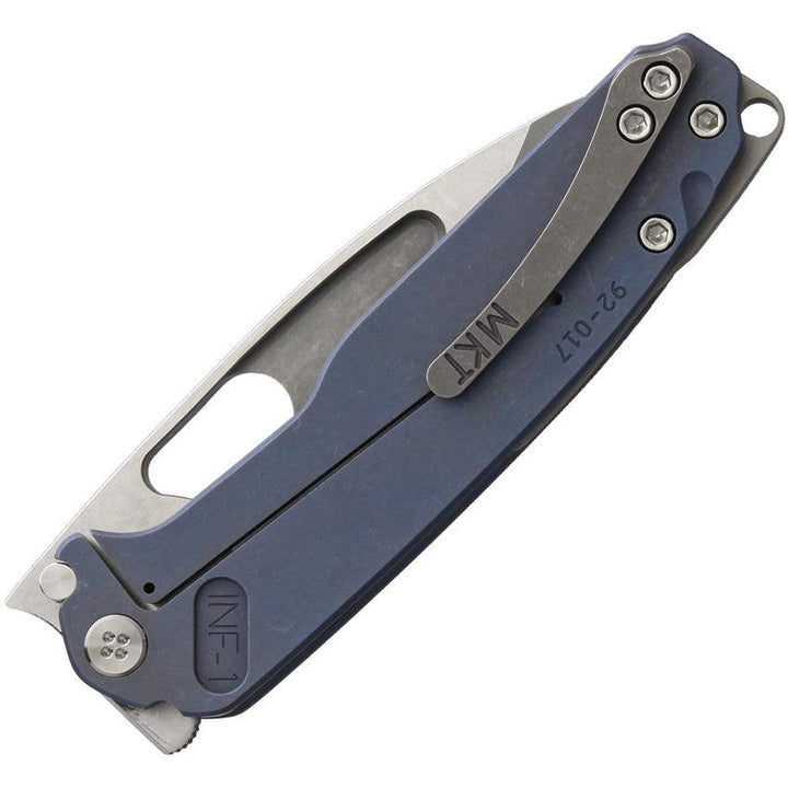 Medford Infraction Framelock Blue Anodized Titanium Tumbled S35VN - Knives.mx