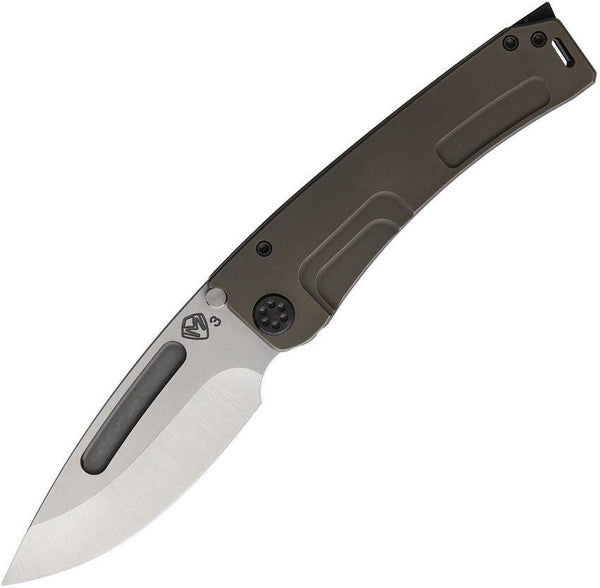 Medford Marauder H Framelock Bronze Anodized Titanium 3V steel - Knives.mx