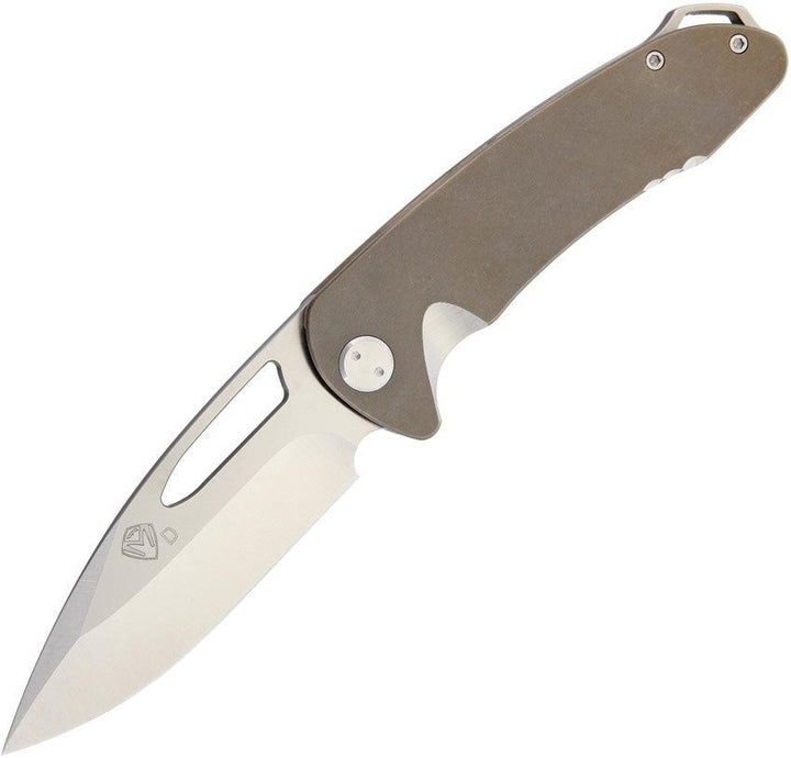 Medford On Belay Bronze Anodized Titanium D2 - Knives.mx