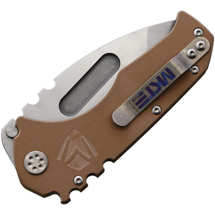 Medford Praetorian Linerlock Coyote Tan G10 D2 - Knives.mx