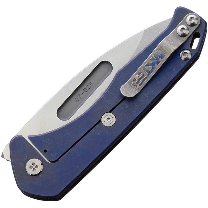 Medford Praetorian Slim Framelock Flame Anodized Titanium Tumbled S35VN - Knives.mx