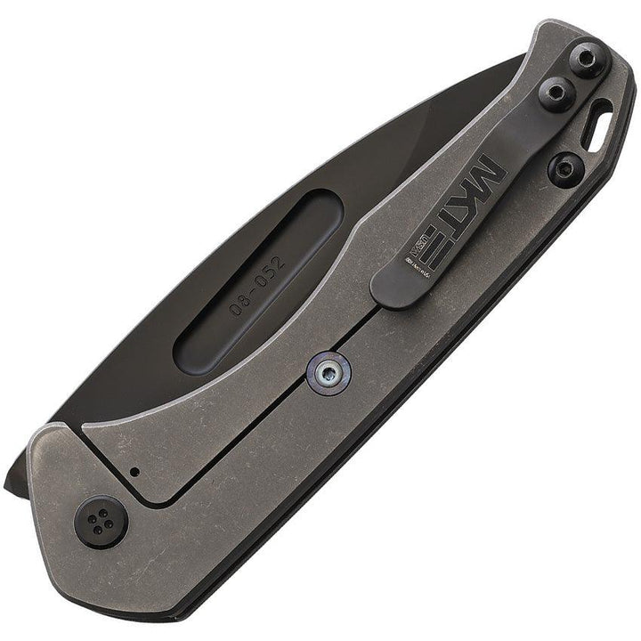Medford Praetorian Slim Gray Tumbled Titanium Black PVD Coated S35VN - Knives.mx