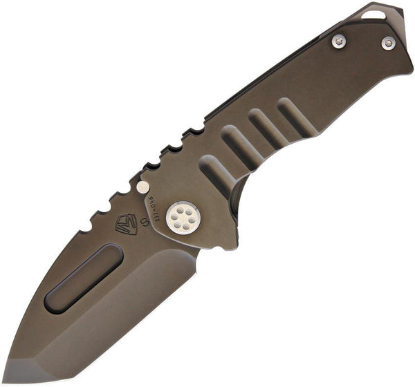 Medford Pram T Framelock Black PVD Coated Titanium S35VN - Knives.mx