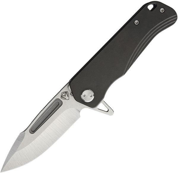 Medford Proxima Framelock Black Anodized Titanium Tumbled S35VN - Knives.mx