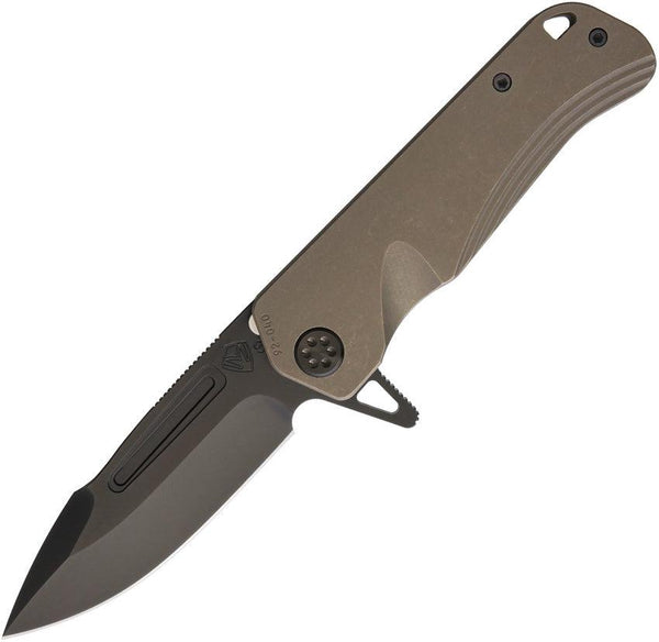 Medford Proxima Framelock Bronze Anodized Titanium Black PVD S35VN - Knives.mx