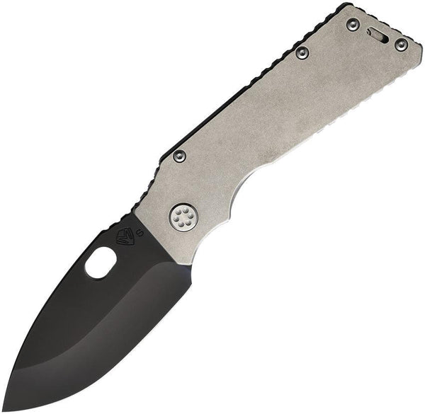 Medford TFF 1 Framelock Tumbled Finish Titanium Black PVD Coated S35VN - Knives.mx